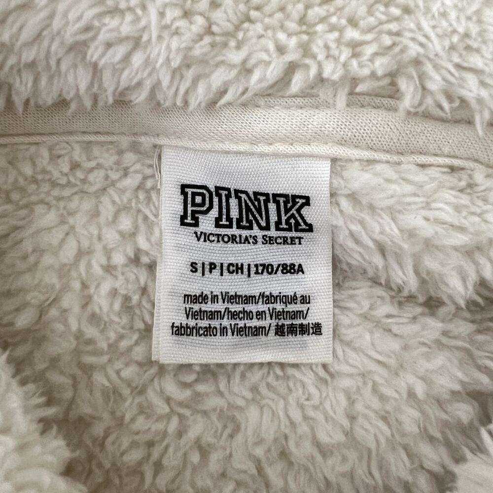 PINK Victoria's Secret Sherpa Teddy Pullover Sweatshirt - Picture 6 of 8